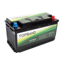 Topband lithium batteri 12V 100Ah (Bluetooth + HEAT)